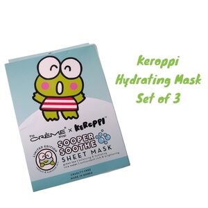 NWT Keroppi Limited Edition Hydrating Mask Sets of 3